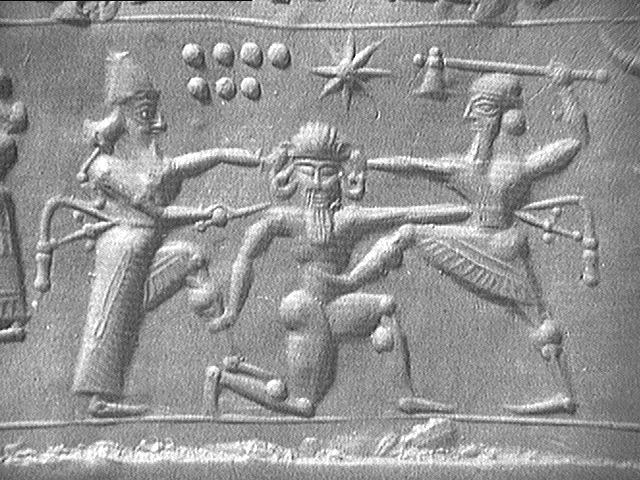 Gilgamesh and Enkidu killing Humbaba