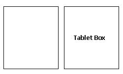 tablet box layout